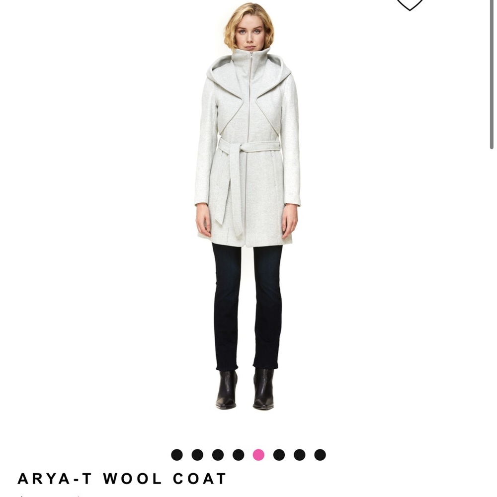 Soia & Kyo Gray Arya-T Wool Coat Size Small NWT
